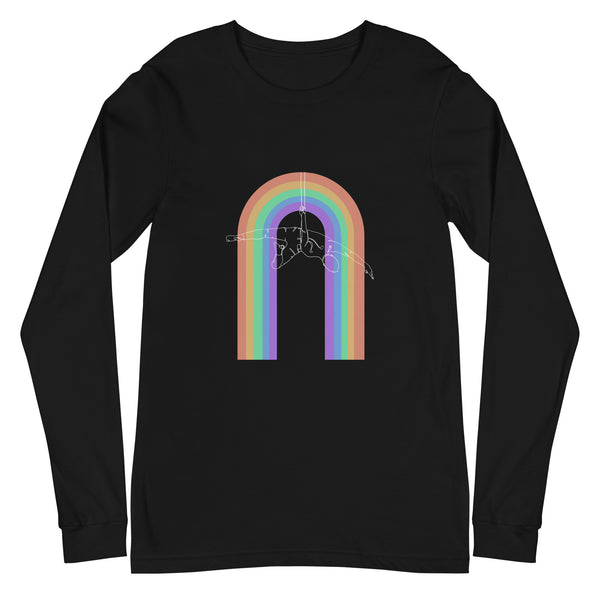Unisex Long Sleeve Tee - Straps Rainbow