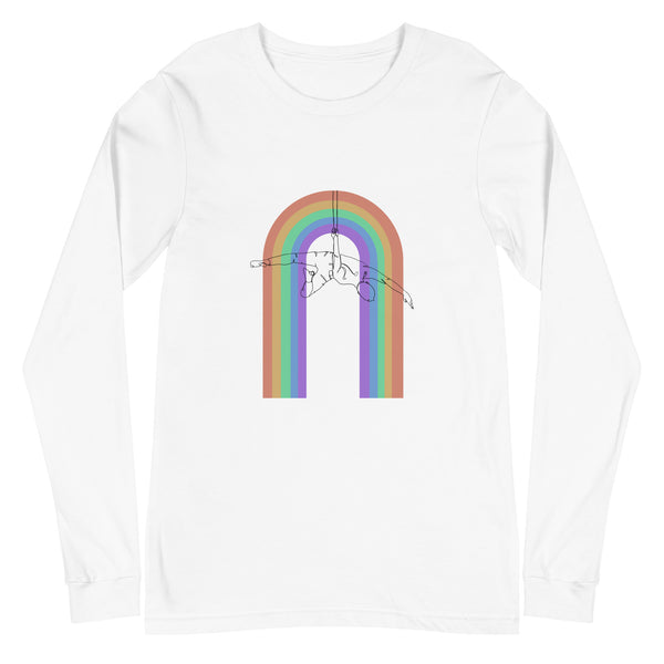 Unisex Long Sleeve Tee - Straps Rainbow
