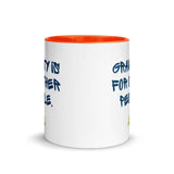 Mug with Colour Inside - Gravity is for other people