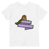 Organic cotton kids t-shirt - Purple Logo