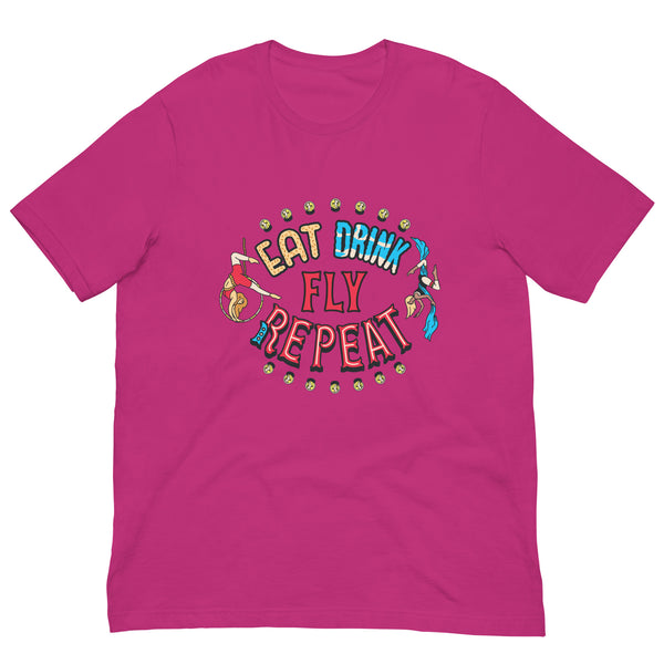 Unisex t-shirt - Eat Drink Fly Repeat